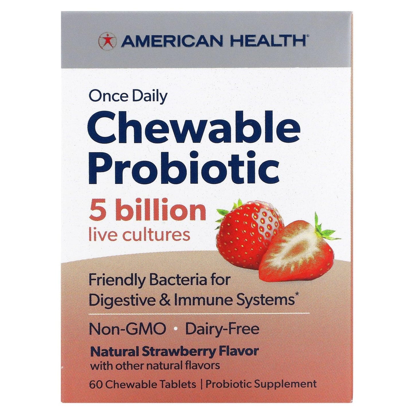 American Health Probiotic Chew Strawberry