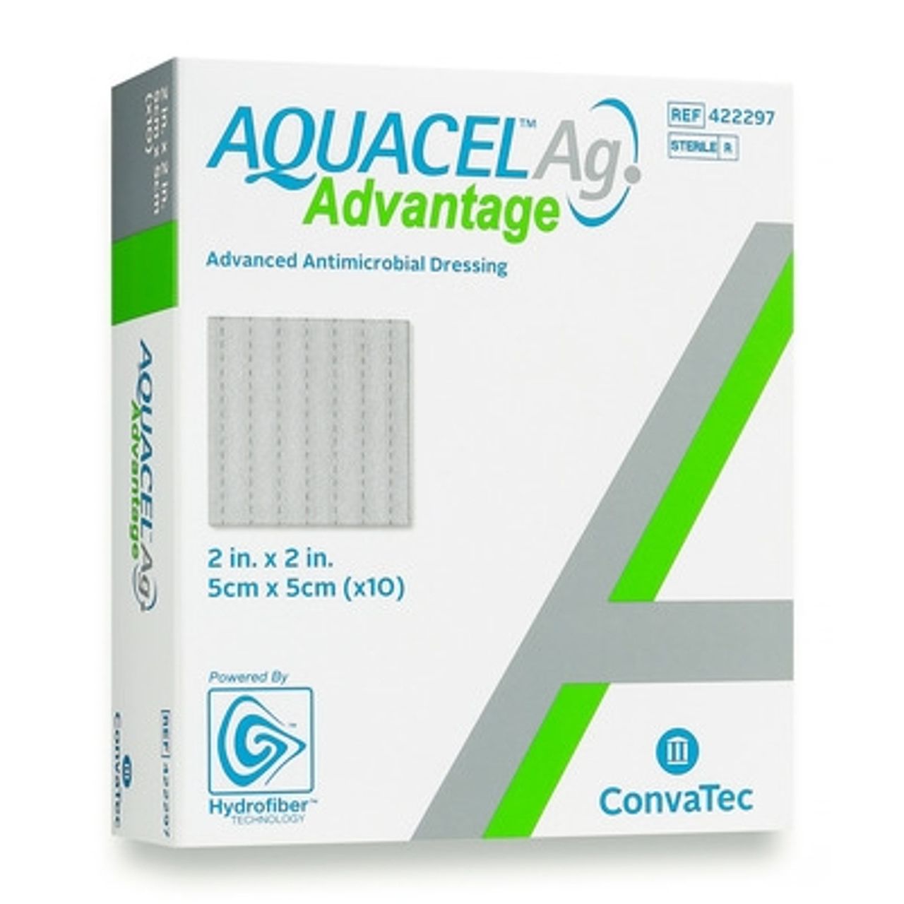 Convatec Aquacel Advantage Silver Dressing 2 X 2 Inch, Box Of 10