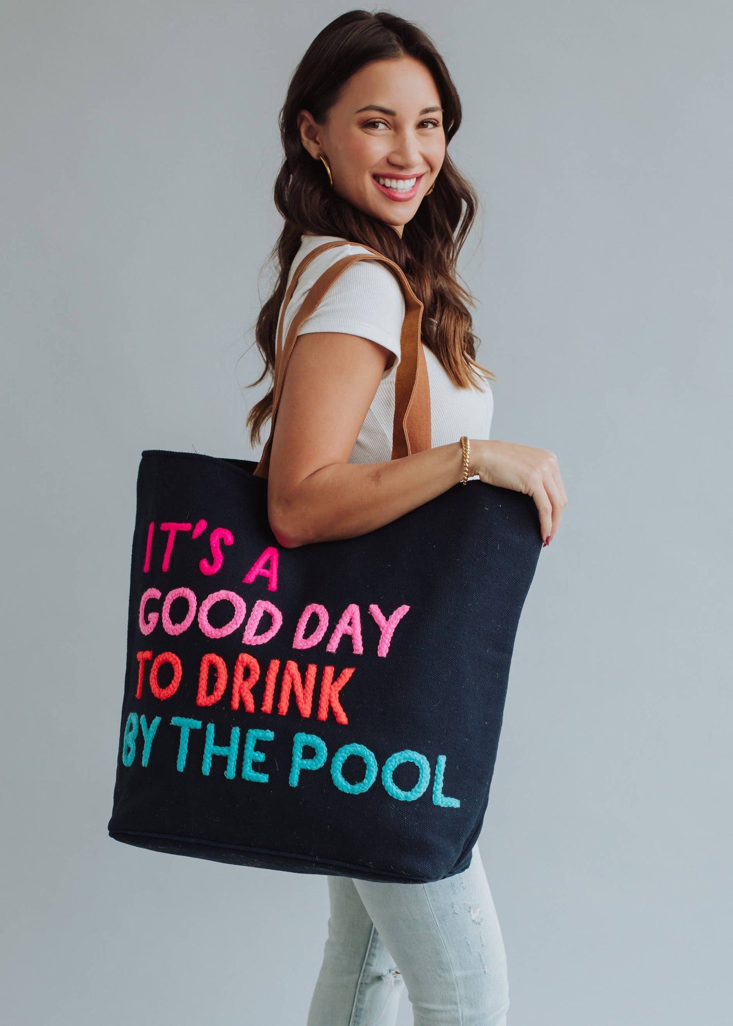 Navy Poolside Bliss Tote - Osadia Concept Store
