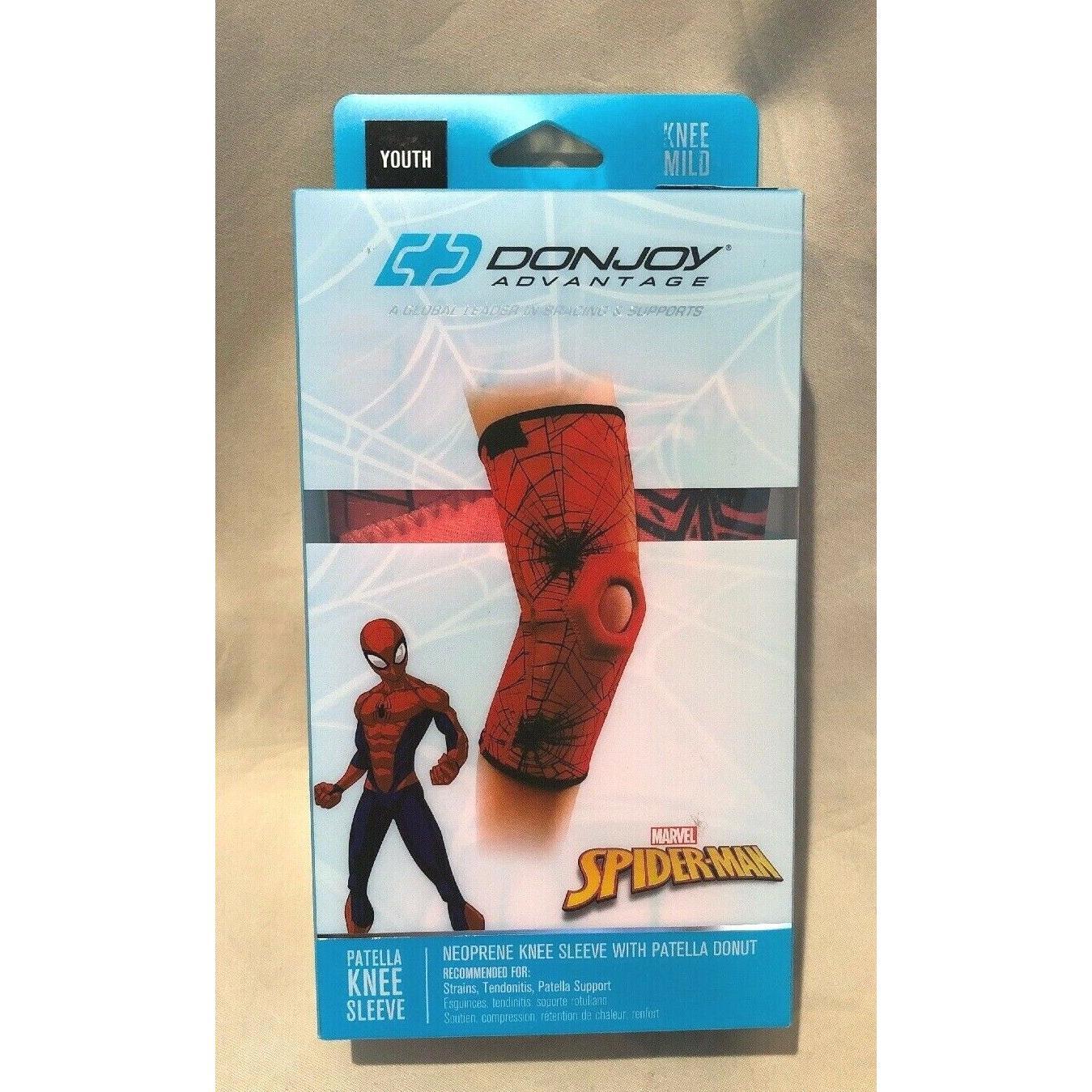 DonJoy Advantage Marvel Avengers Spider-Man Youth Neoprene Knee Sleeve Patella Donut