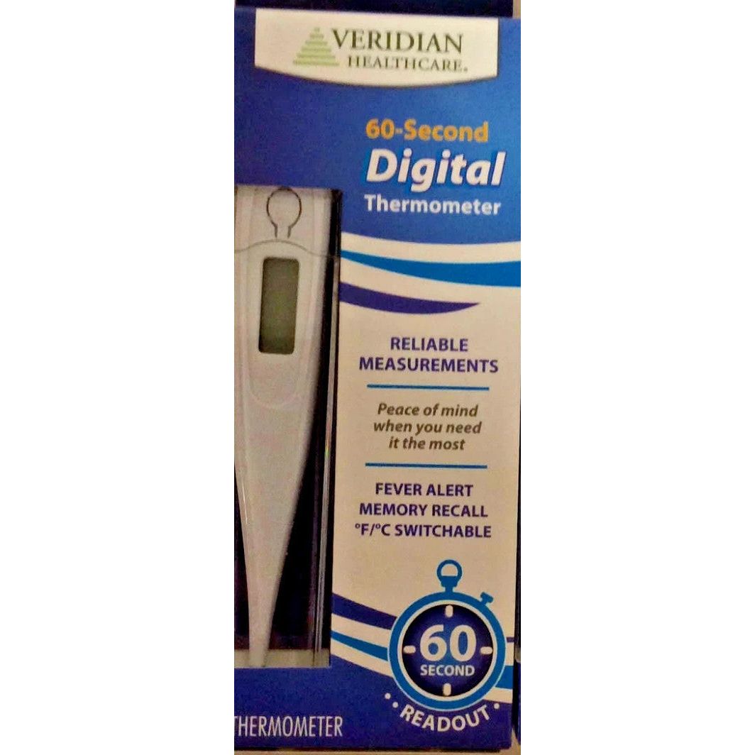 Veridian Healthcare 60-Second Digital Thermometer