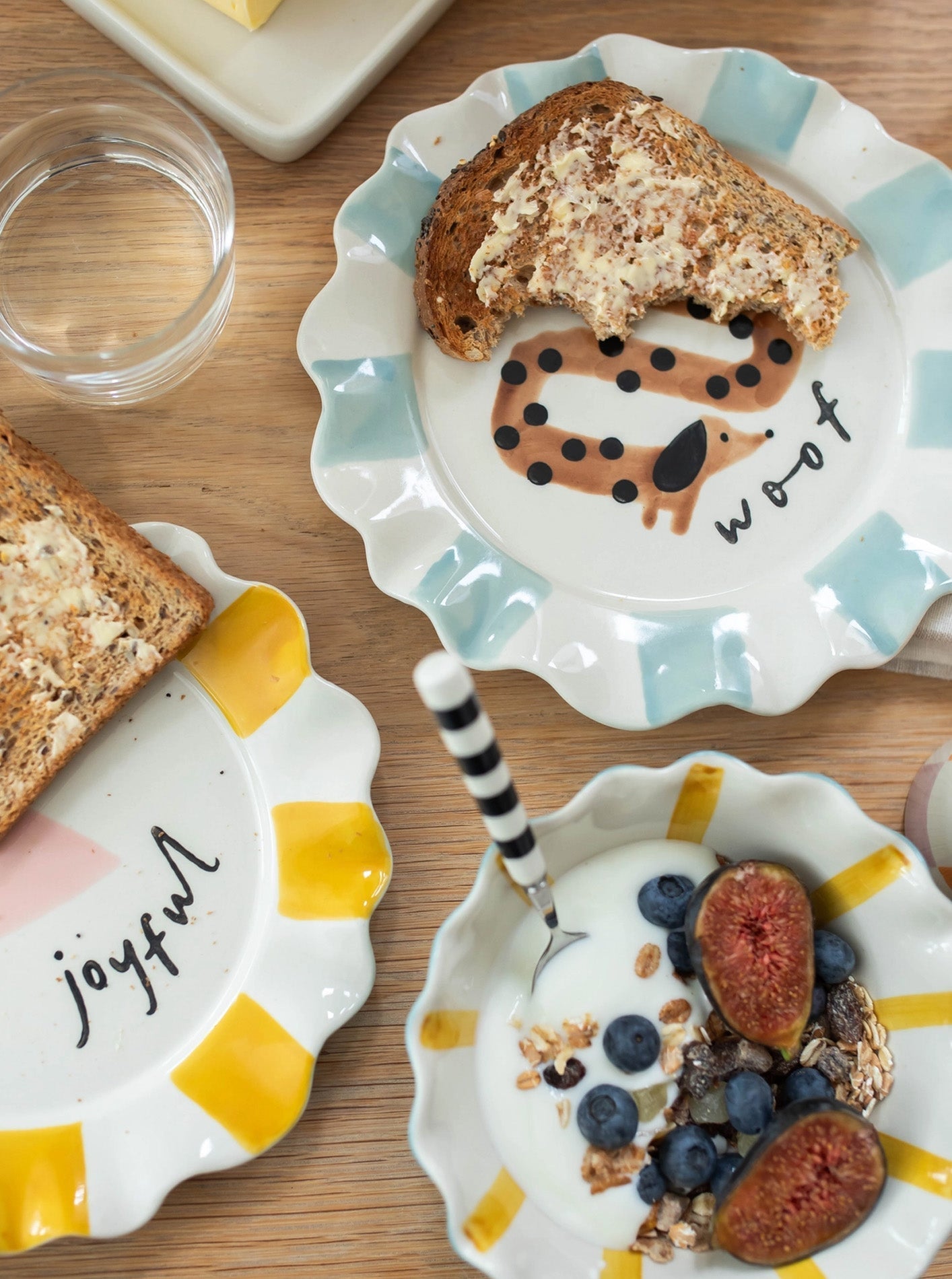 WOOF SAUSAGE DOG PLATE