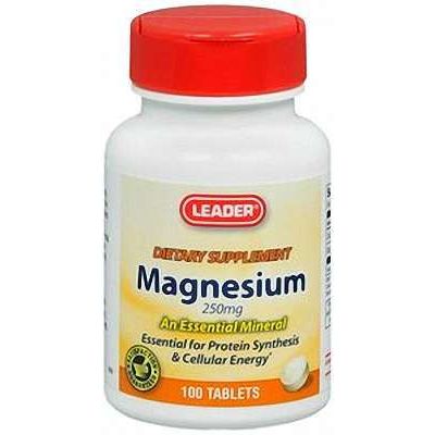 Leader Vitamin Magnesium 250mg - 100 Tabs