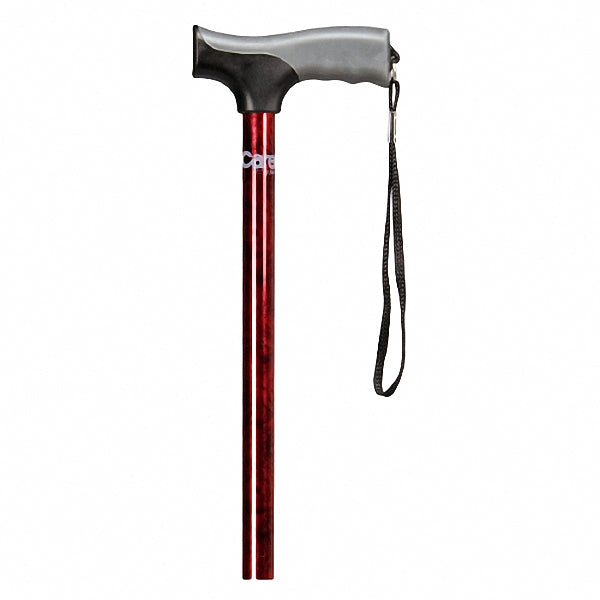 Carex Cane Designer Soft Grip Derby Handle Cane, Red