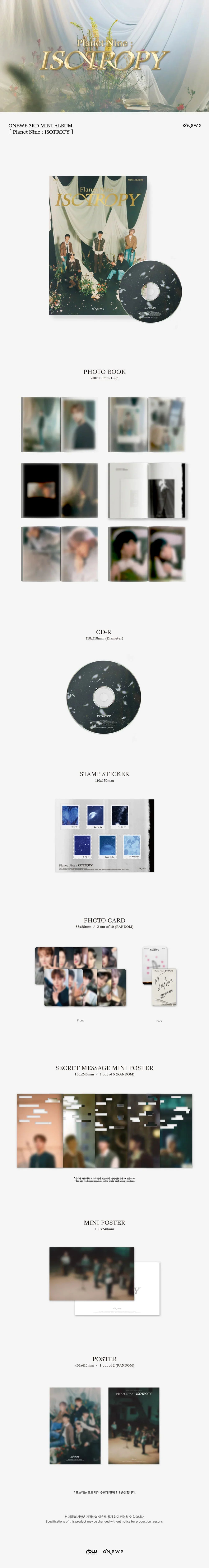 Onewe - Planet Nine : Isotropy 3rd Mini Album