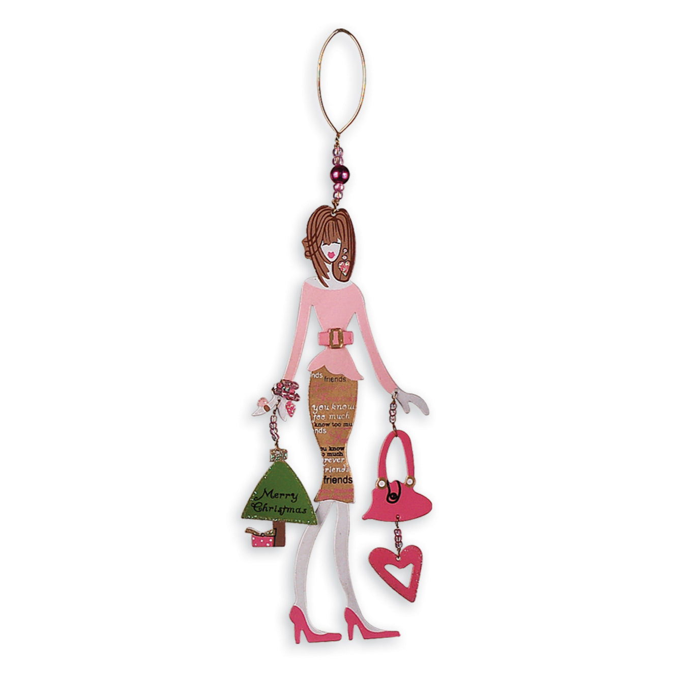 Chic Boutique Girlfriends Ornaments - Set of 4
