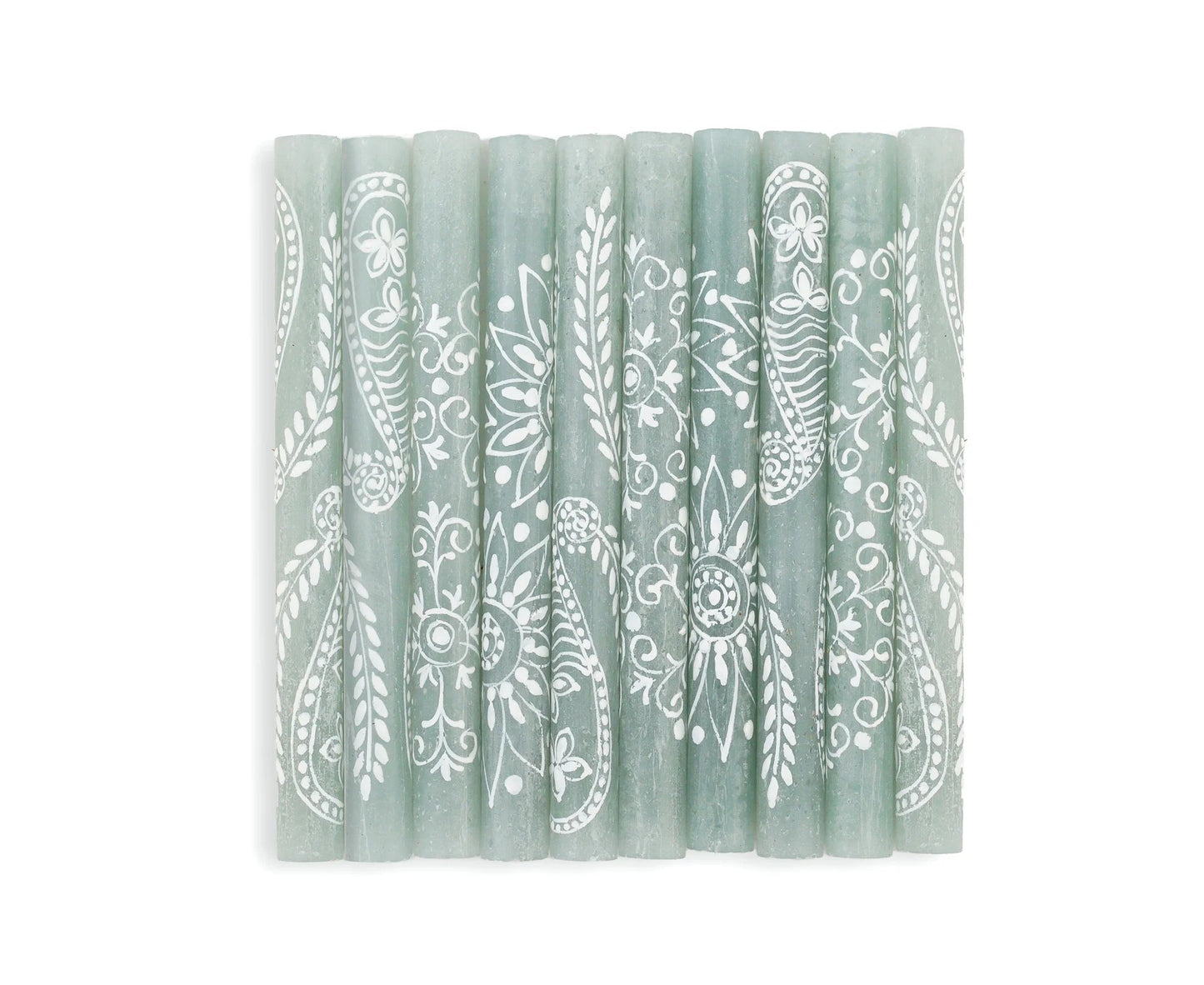 Henna Duck Egg Painted Candles