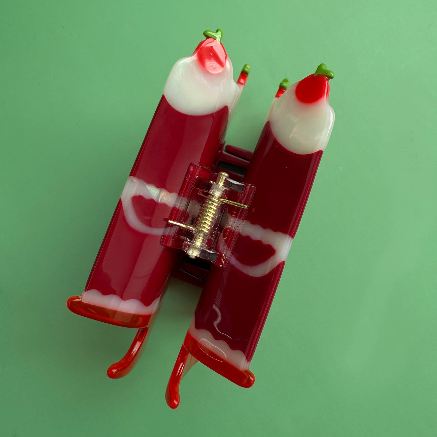 Quinceanera Dark Cherry Cake Hair Claw