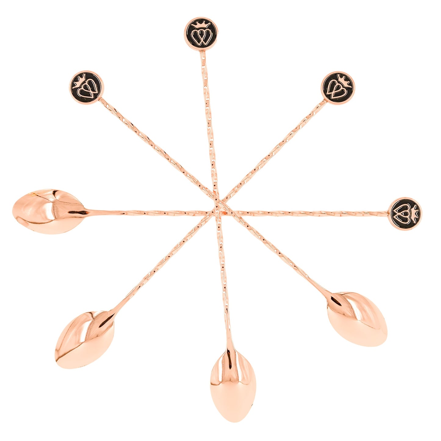 French Cocktail Spoons Gift Set ~ Copper ~