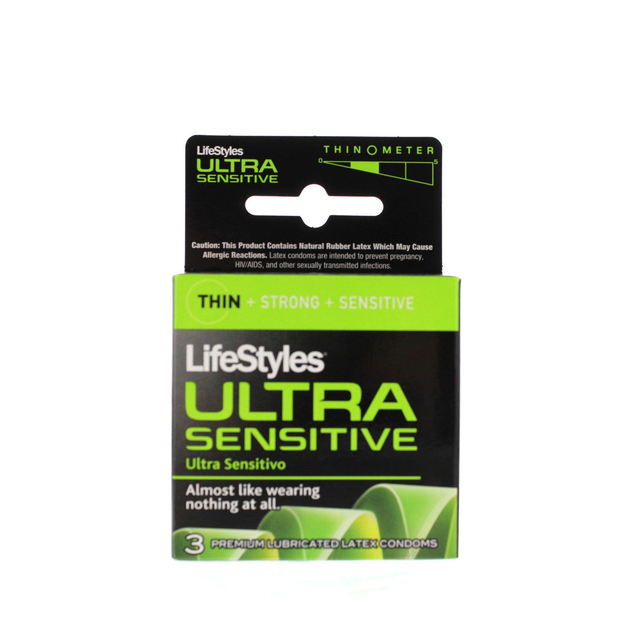 LifeStyles Ultra Sensitive Condoms Lubricated Latex