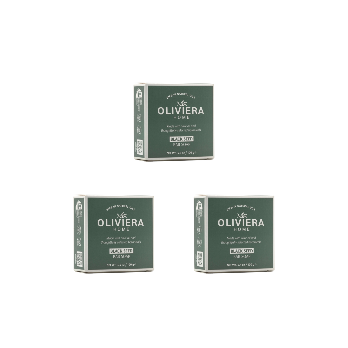 Black Seed Bar Soap Trio