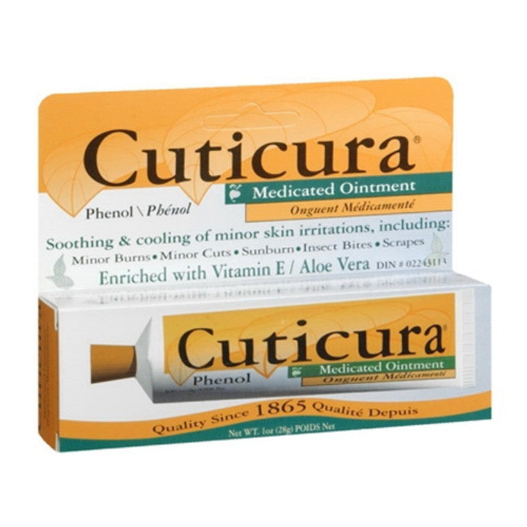 Cuticura Medicated Ointment With Phenol, 1 Oz