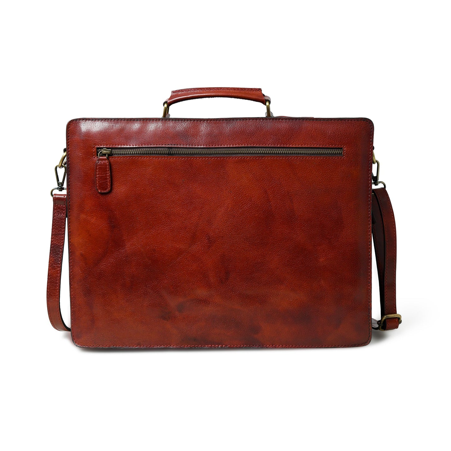 Tuscany Italian Leather Briefcase, Tan - Osadia Concept Store