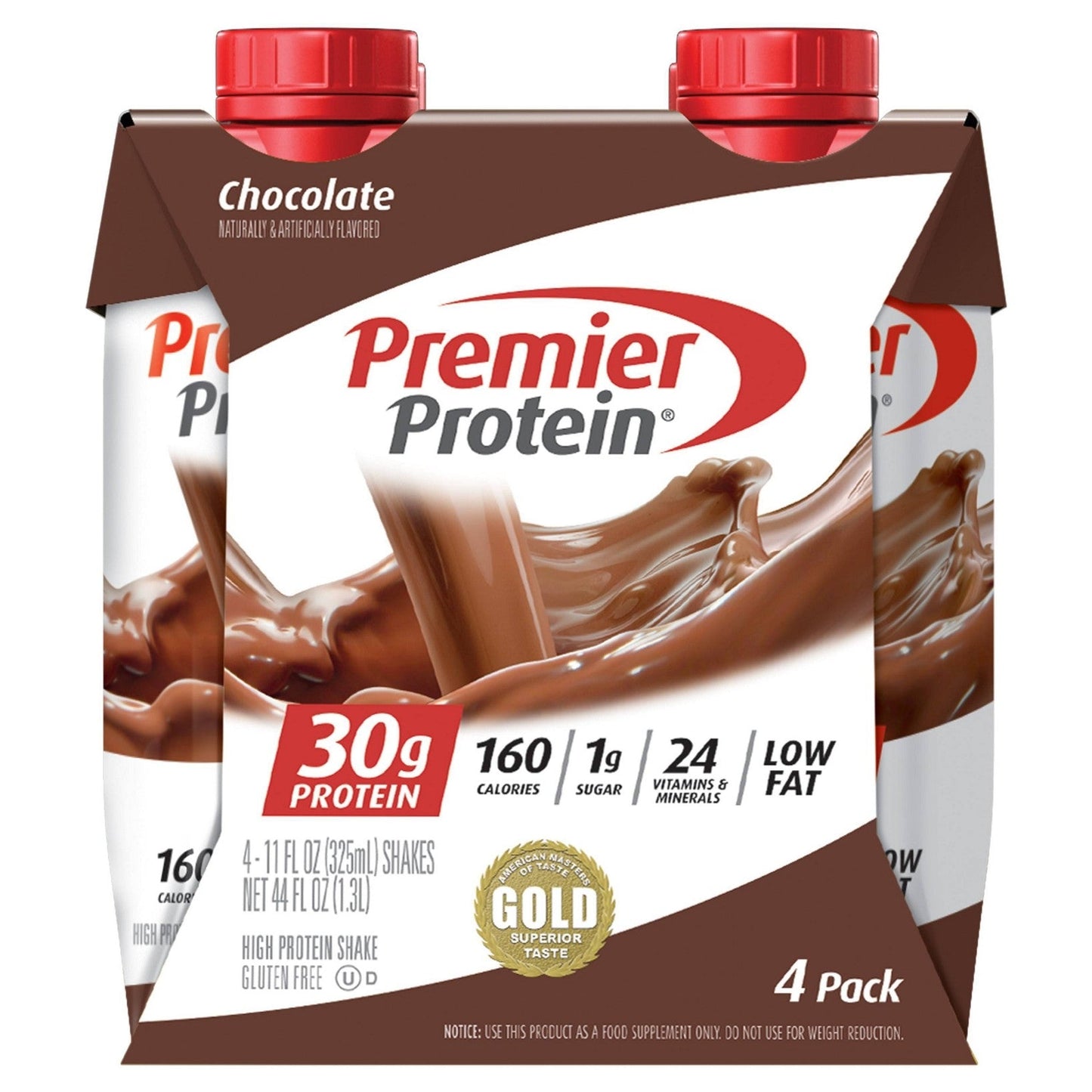 Premier Protein High Shake, Chocolate, 4 Pack