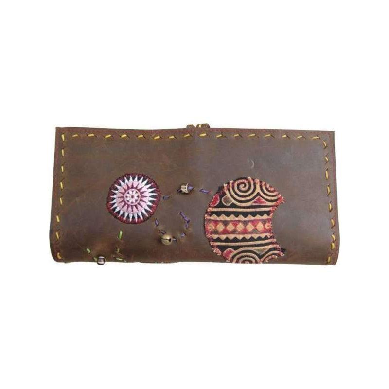 Upcycled Antique Applique Wallet - Thailand