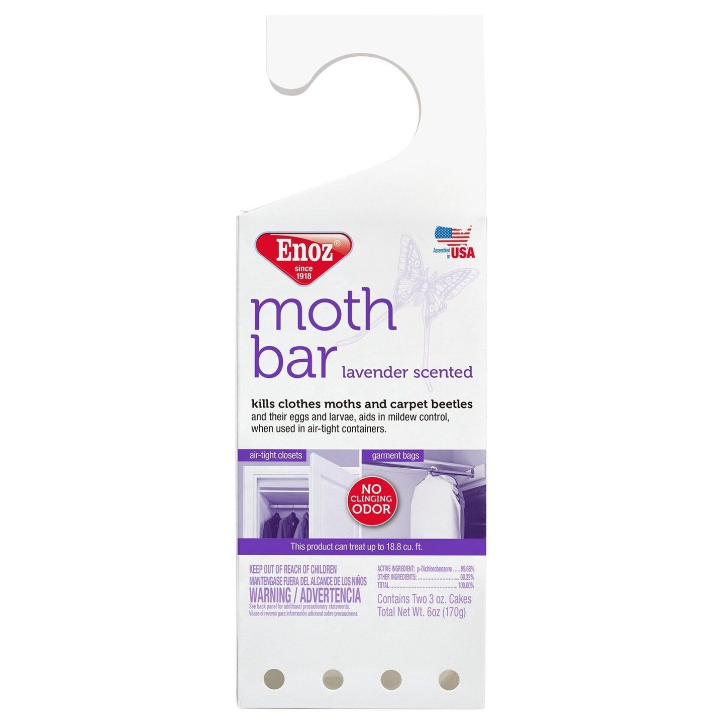 Enoz Moth Bar, Lavender Scented