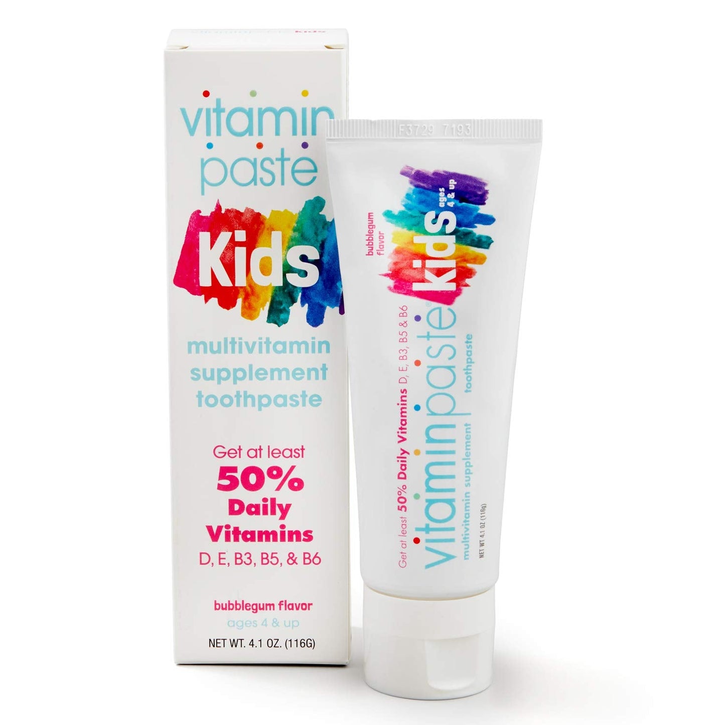 Vitaminpaste Kids Toothpaste, Bubblegum Flavor, 4.1 Oz