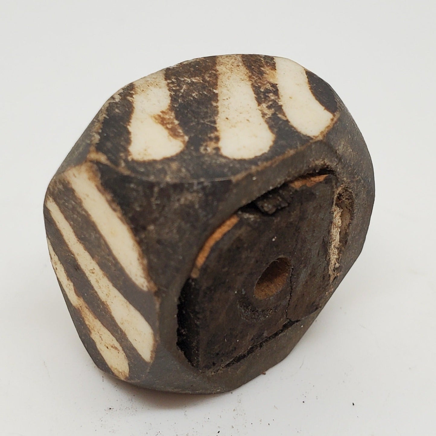 Striped Bone Bead