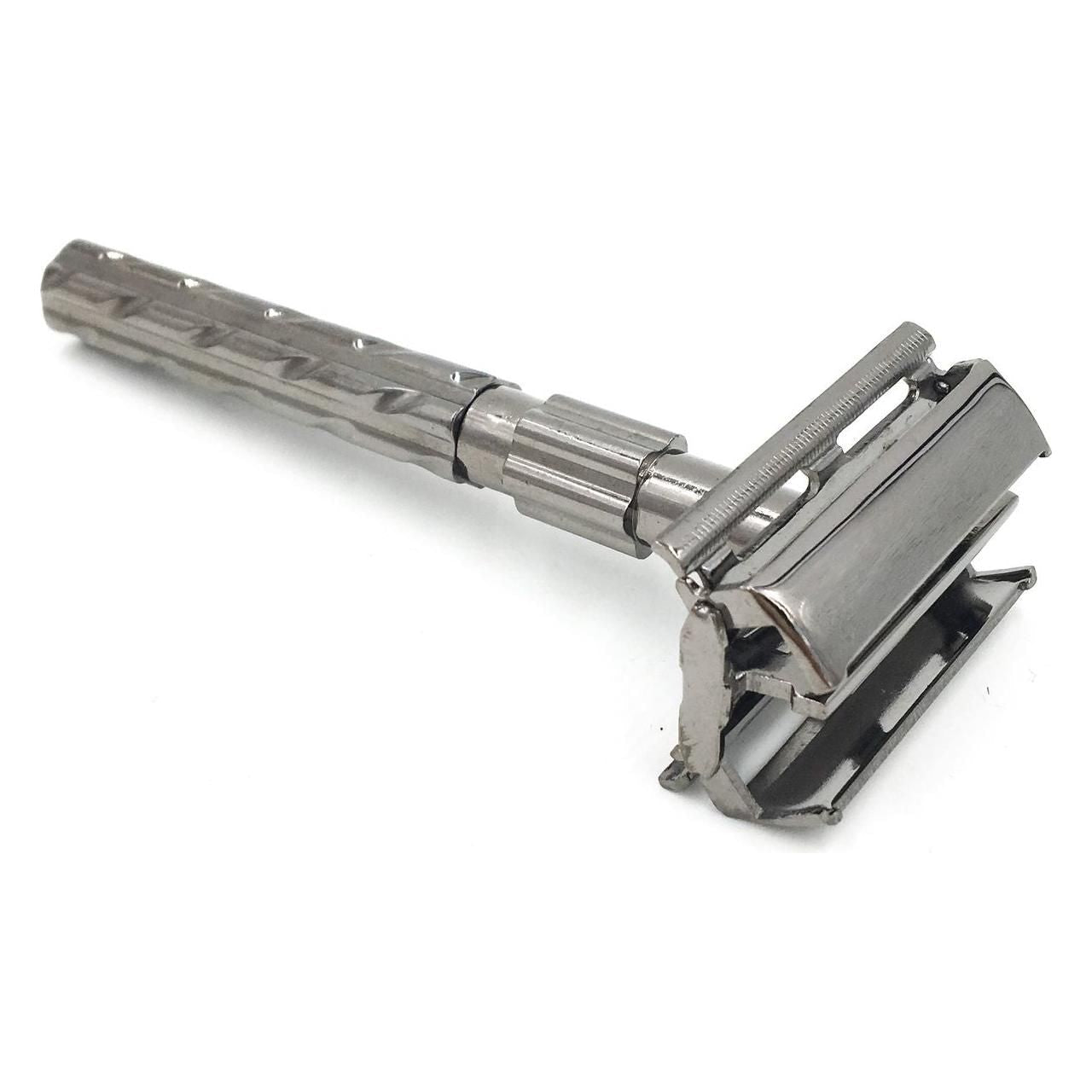 Parker 22R Gunmetal Long Handle Butterfly Safety Razor