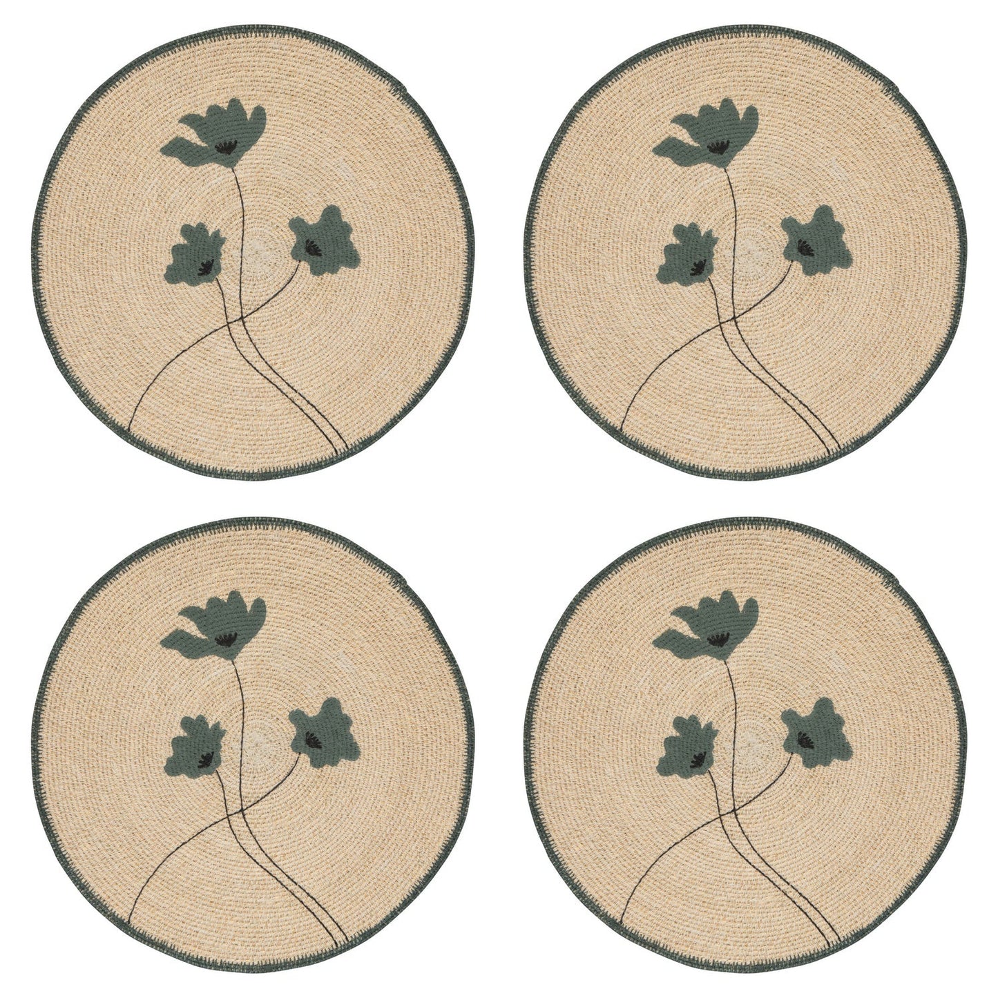 Set of 4 Seagrass Placemats - Aria