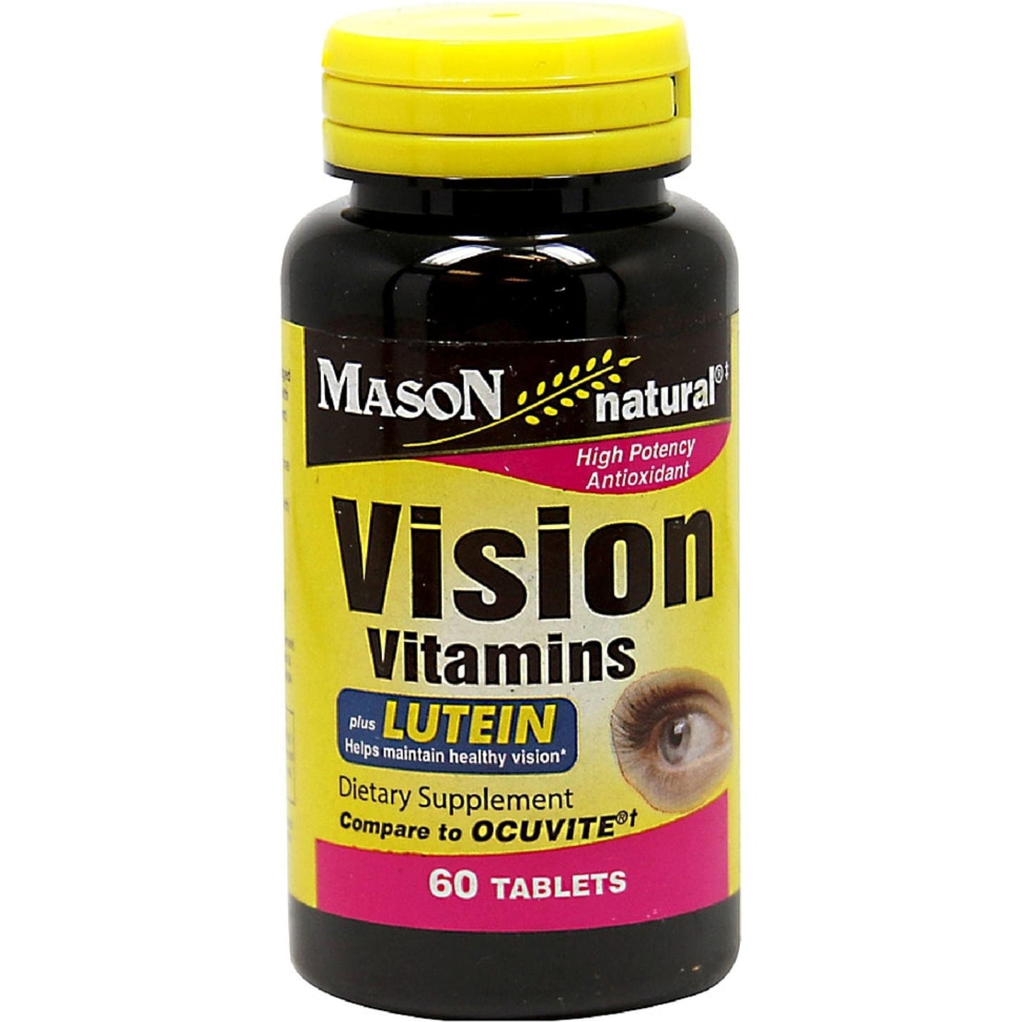 Mason Natural Naturals Vision Vitamins Plus Lutein Tablets - 60ct