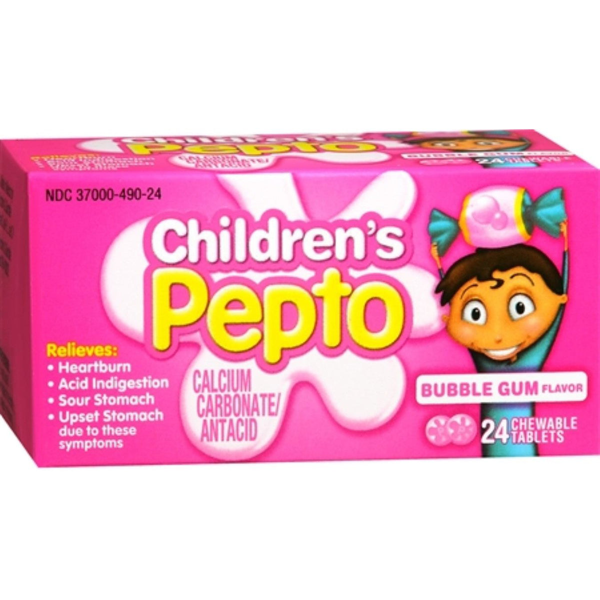 Pepto Bismol® Kids 400 mg Bubblegum Chewable Tablet, 24 EA