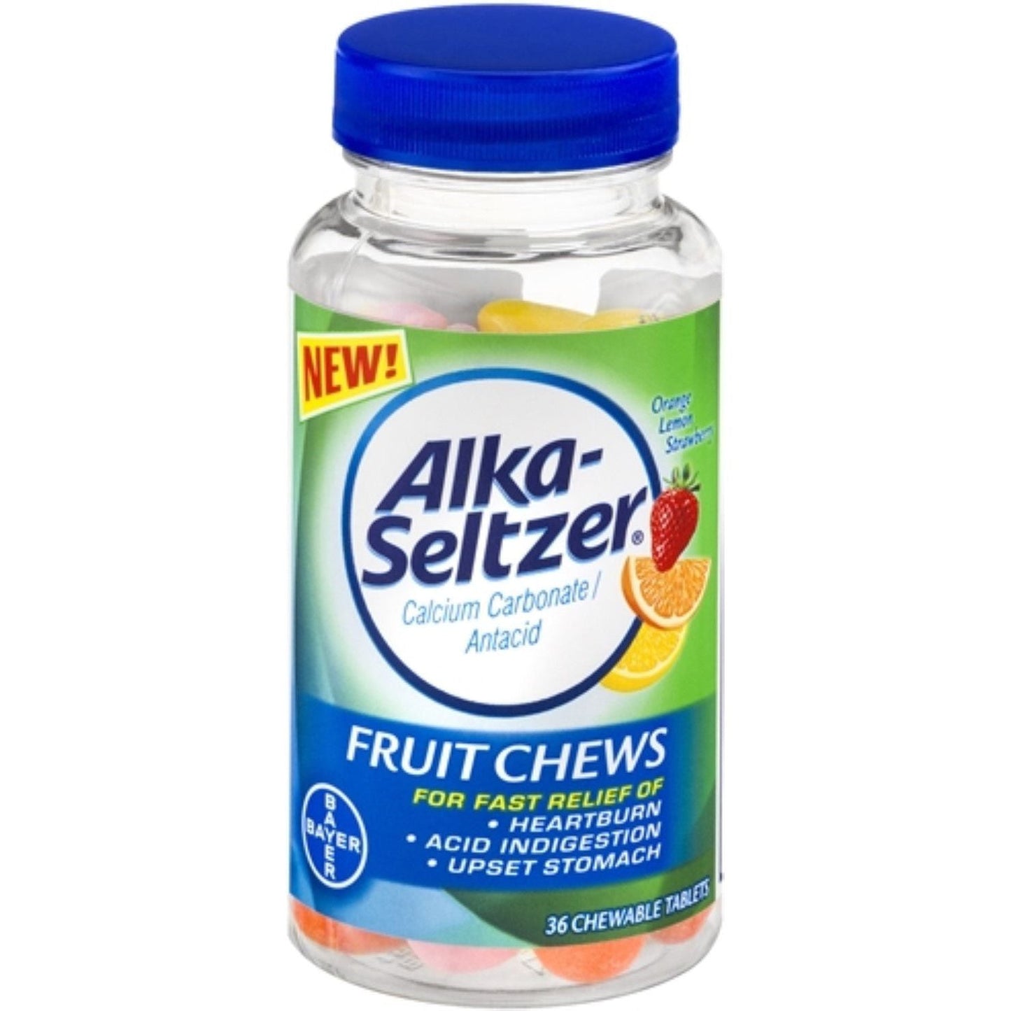 Alka-Seltzer Extra Strength Heartburn Relief Chews Chewable Tablets Assorted Fruit