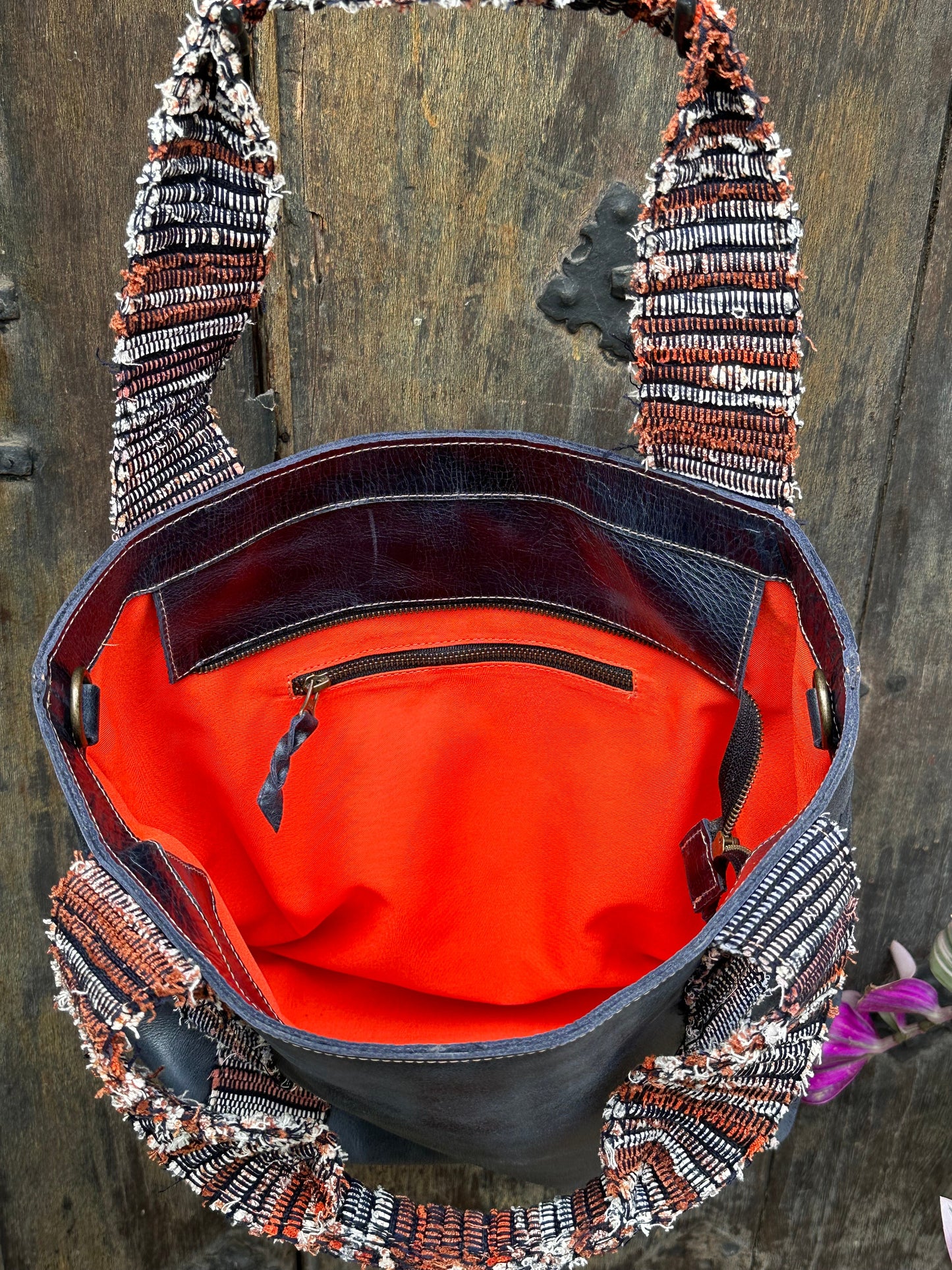 Wanderer Tote - Woven and Pomegranate