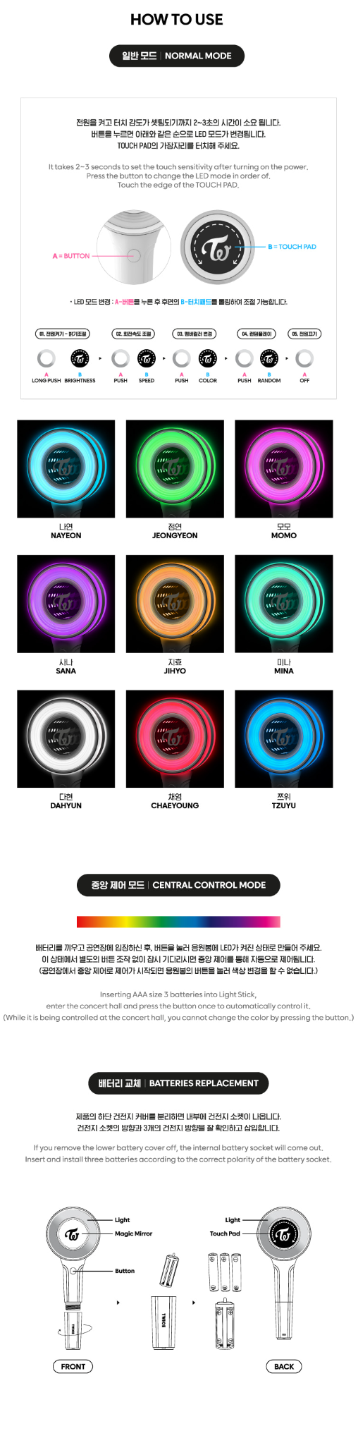 Twice Official Light Stick