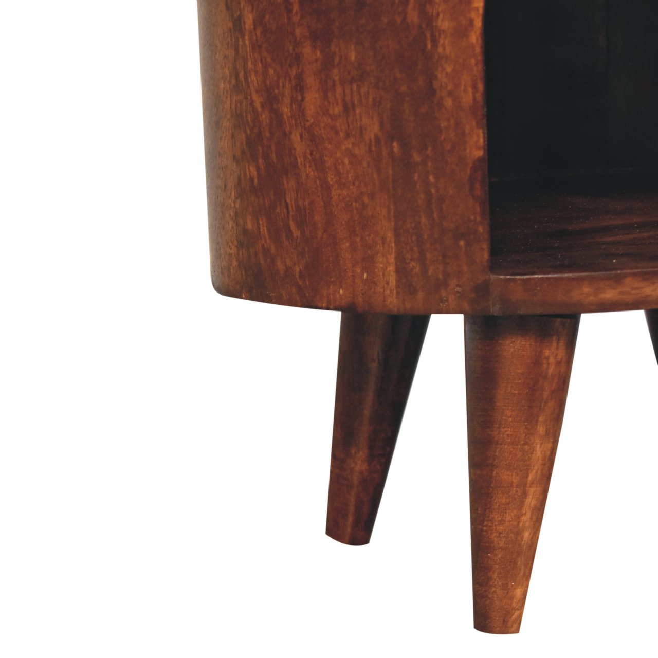 Solid Wood Cortez California Walnut Bedside Table
