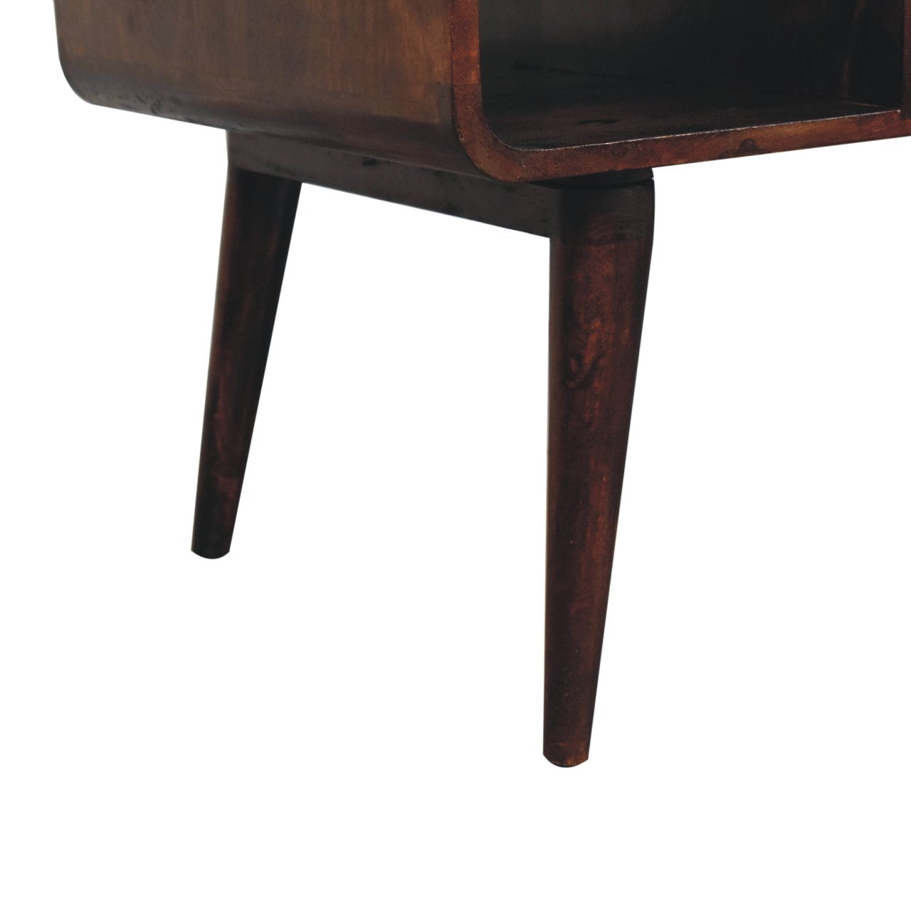 Solid Wood Curved California Walnut Coffee Table