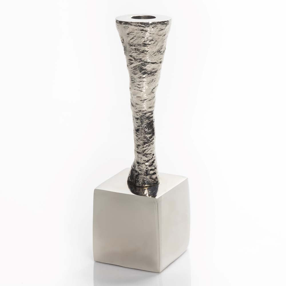 Nest Candle Holder Nickel Silver