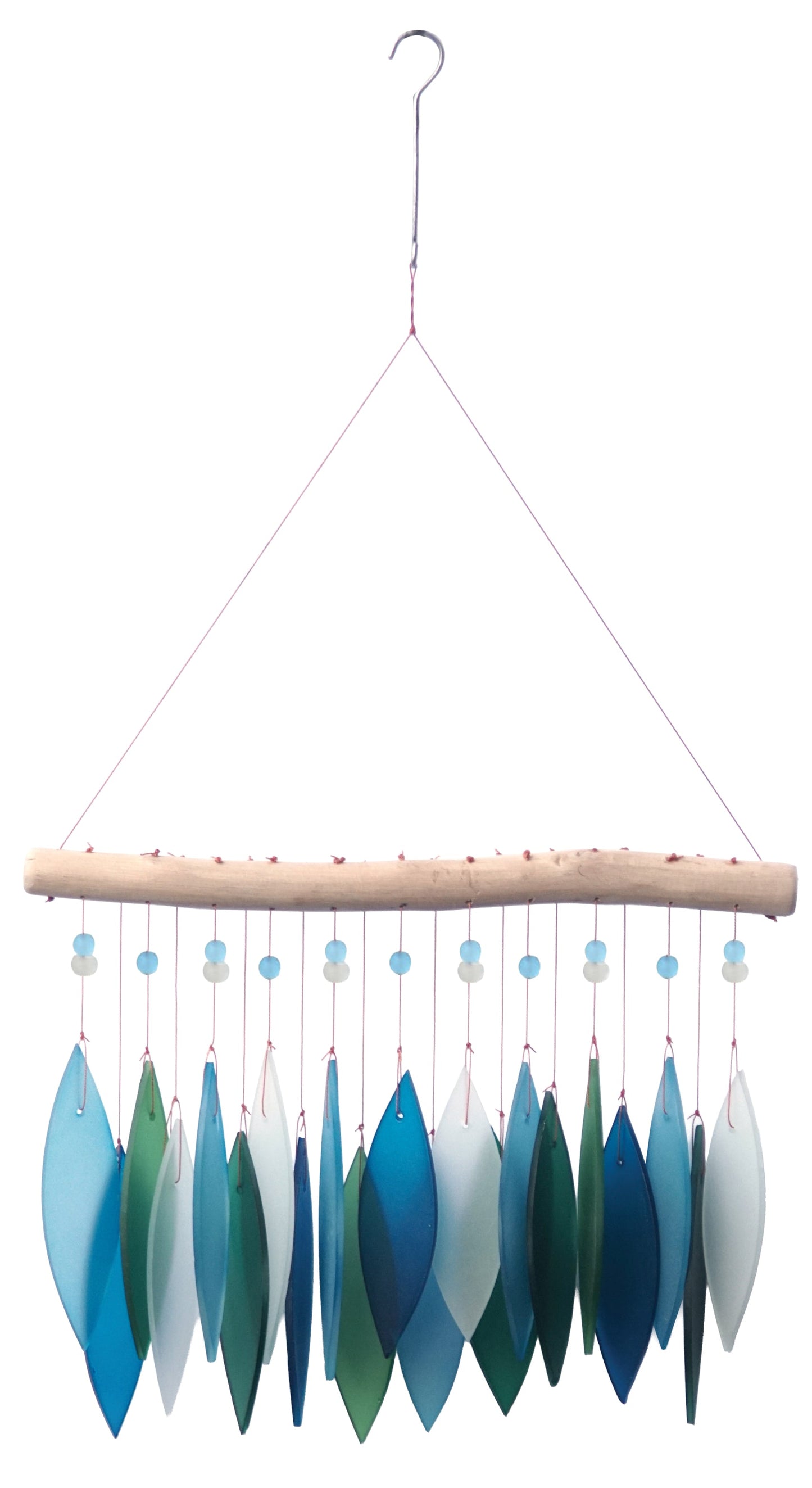 Featherline, Blue Lagoon Sea Glass Wind Chime