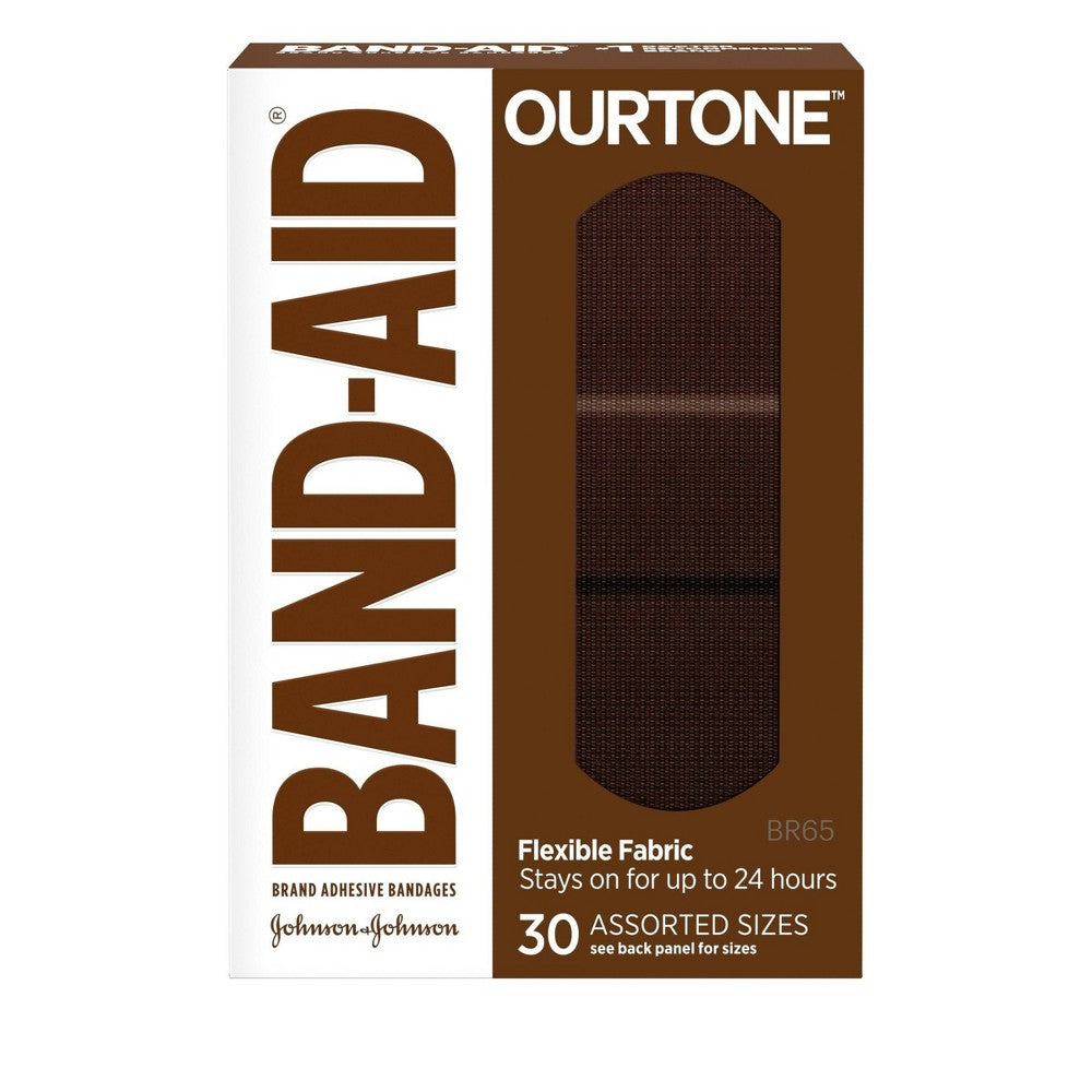Band-Aid Adhesive Bandages, Flexible Fabric, Assorted Sizes
