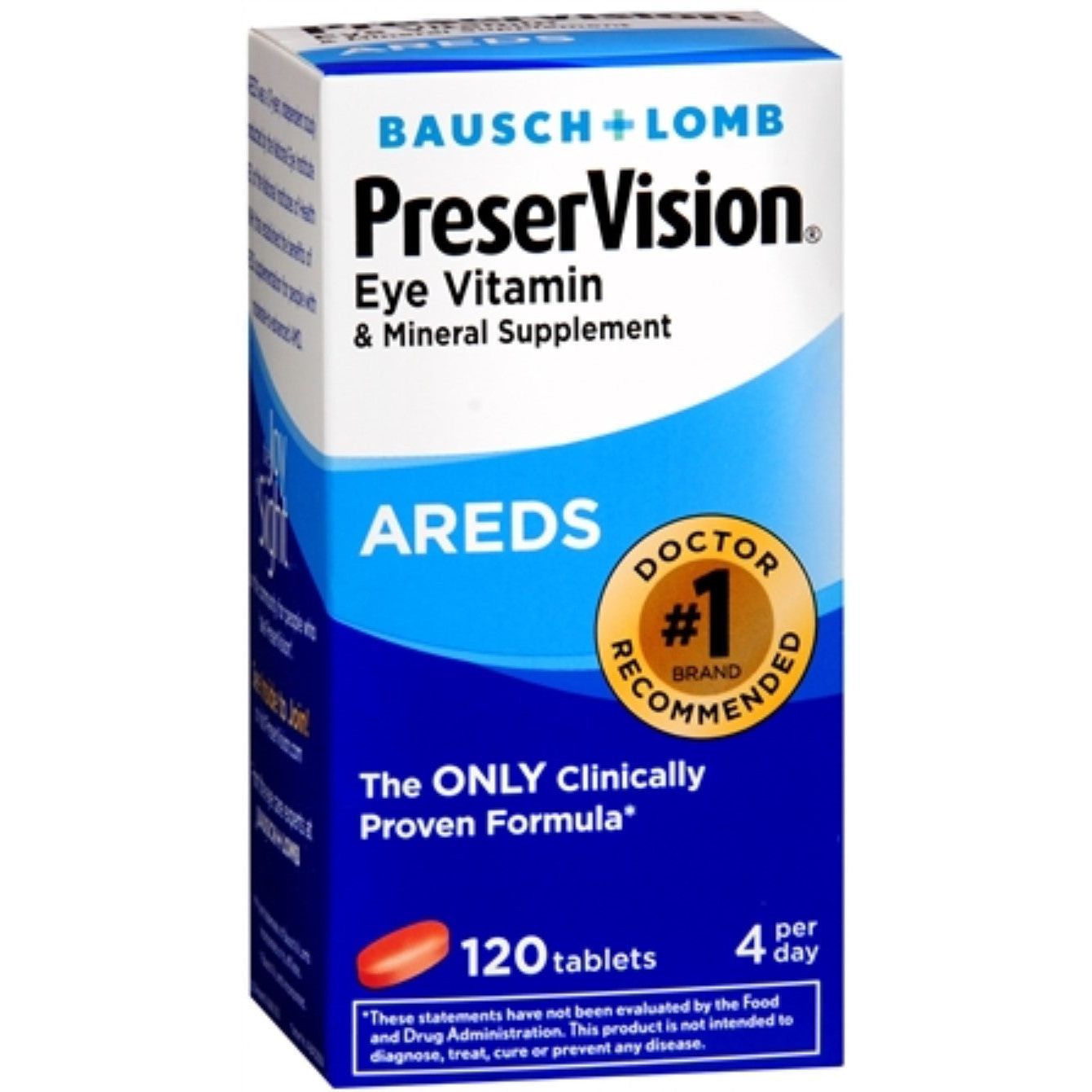 PreserVision Eye, Vitamin And Mineral Supplement Tablets