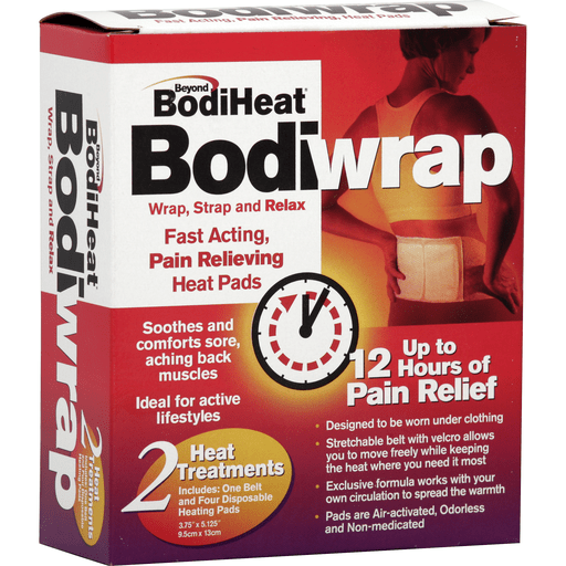 Beyond BodiHeat Heat Pads, Fast Acting, Pain Relieving, Bodiwrap