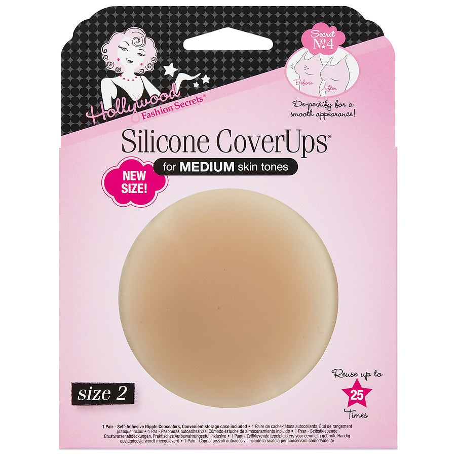 Hollywood Fashion Secrets Silicone CoverUps Size 2, Medium