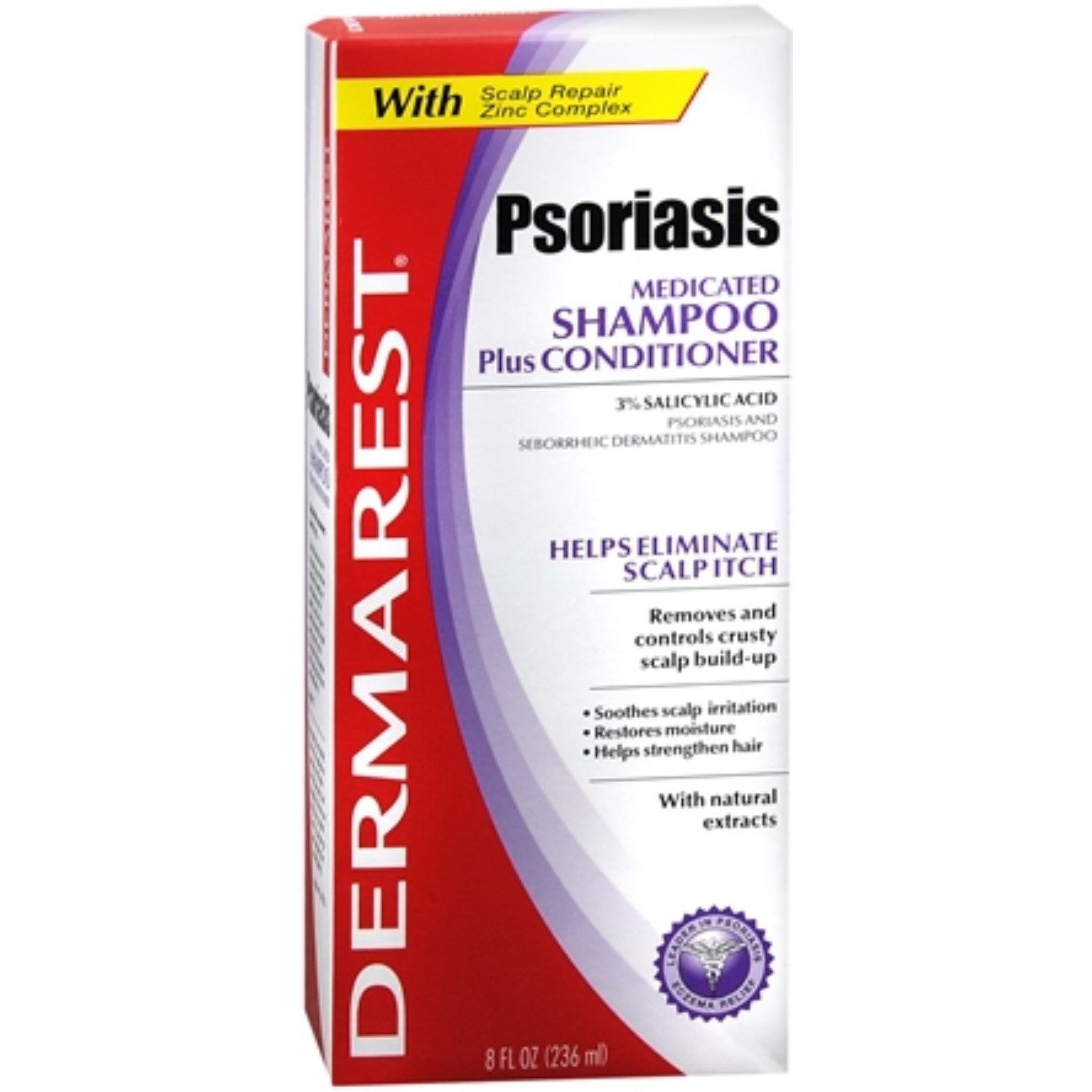Dermarest Psoriasis Medicated Shampoo Plus Conditioner -- 8 Fl Oz