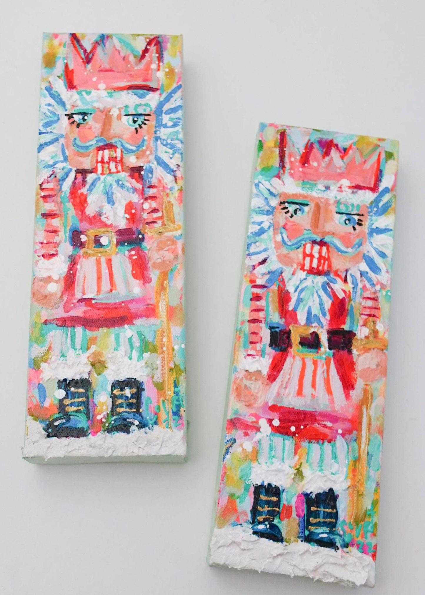 Dixon Nutcracker Decor Painting: 3x9