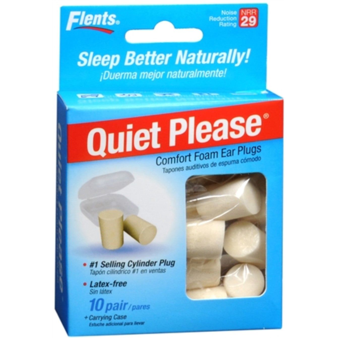 Flents Quiet Please Foam Ear Plugs 10 Pairs