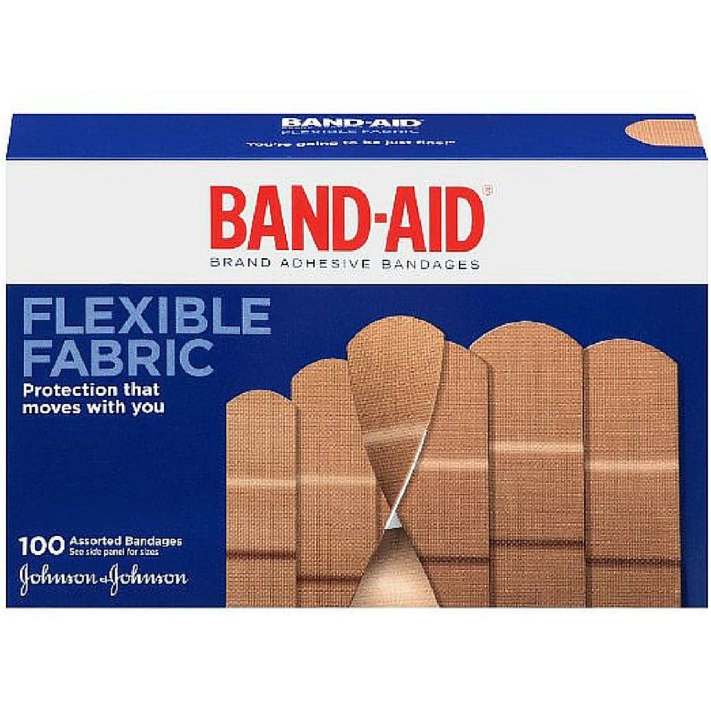 Band-Aid Flexible Fabric Adhesive Bandages 3/4 Inch X 3 Inches