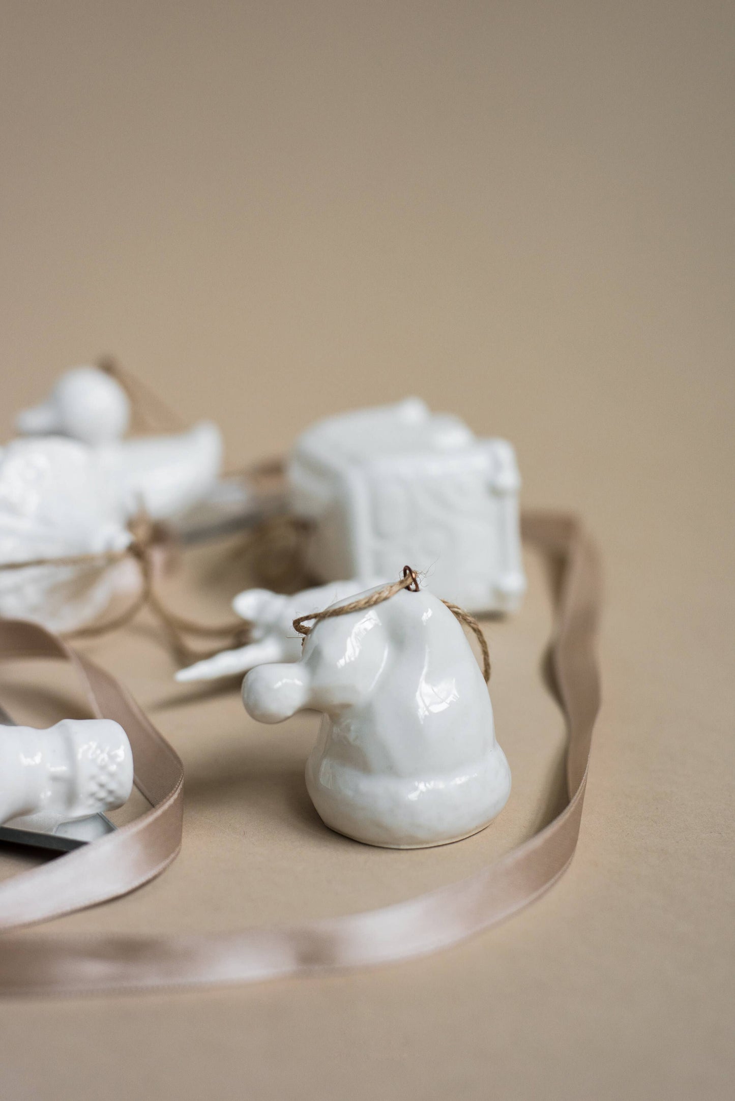 Handmade Porcelain Christmas Ornaments: Carrousel