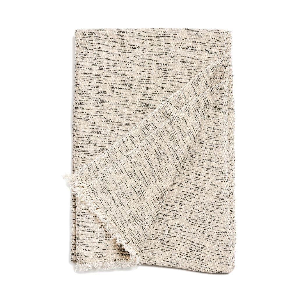 Limestone Gray Soft Cashmere Merino Handloom Scarf