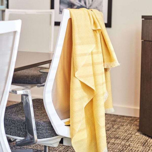 Dandelion Yellow Handloom Merino Throw