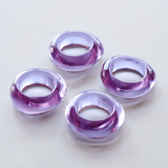 S/4 Lavender Napkin Rings