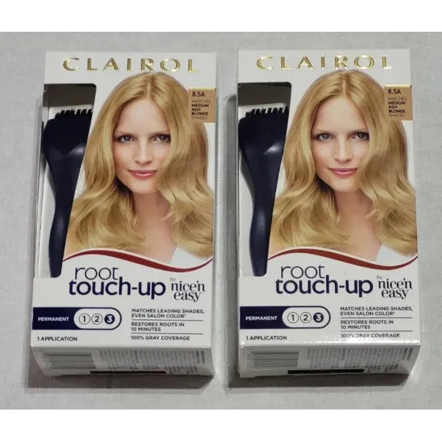 Clairol 2 Root Touch-Up Nice'n Easy Permanent Hair Color 8.5A Medium Ash Blonde
