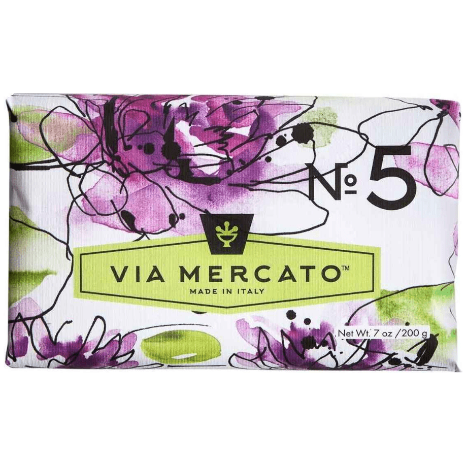 Via Mercato Nro. 5 Soap (Waterlily & Sandalwood) 7oz