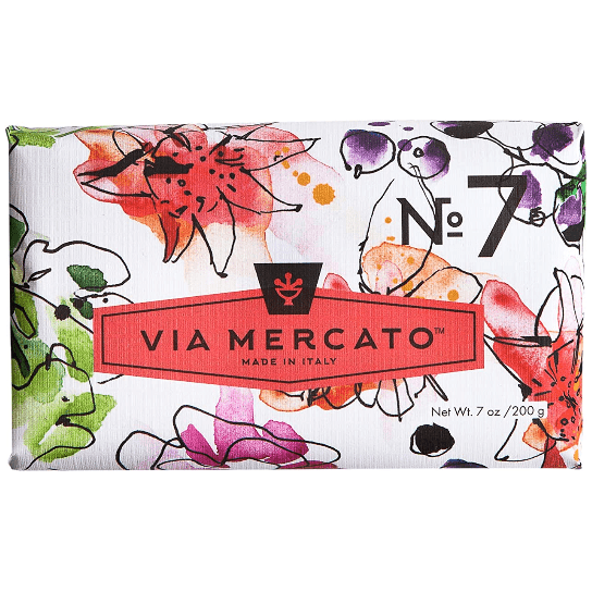 Via Mercato Nro. 7 Soap (Peach, Fig Blossom & Rose) 7oz