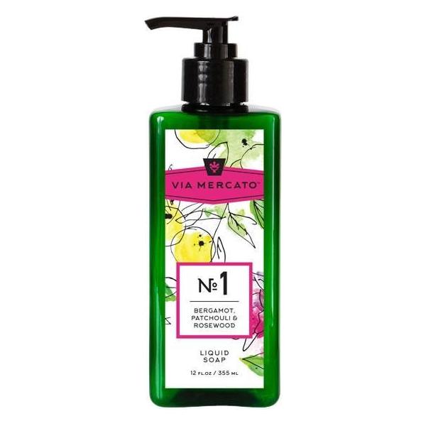 Via Mercato Nro. 1 Liquid Soap (Bergamot, Patchouli & Rosewood) 12oz