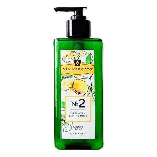 Via Mercato Nro. 2 Liquid Soap (Green Tea & White Musk) 12oz